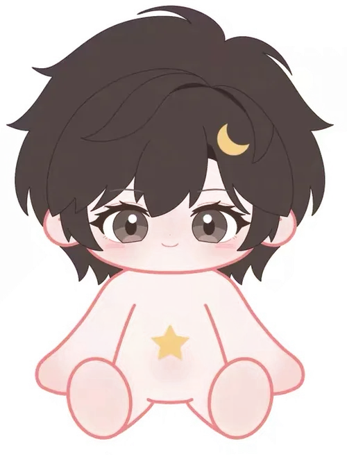 Cotton doll design drawn from the original character art