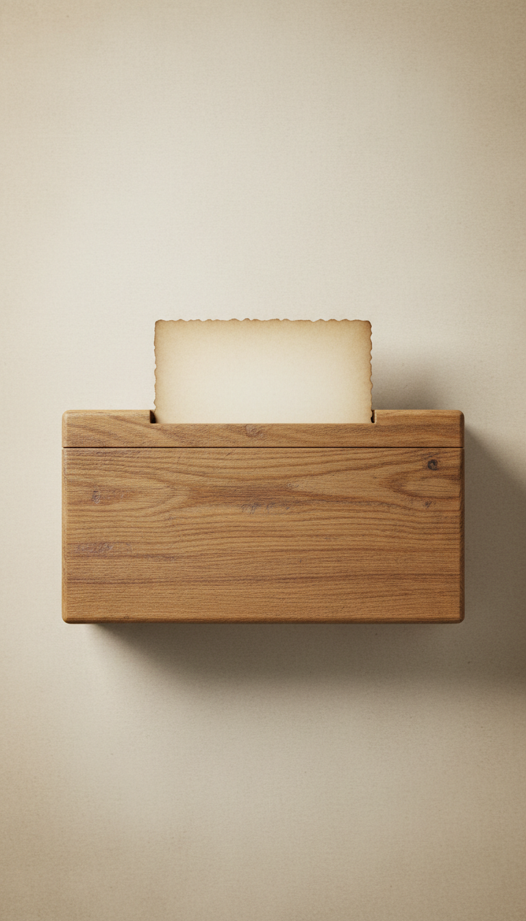 Hardwood Memory Keepsake Box