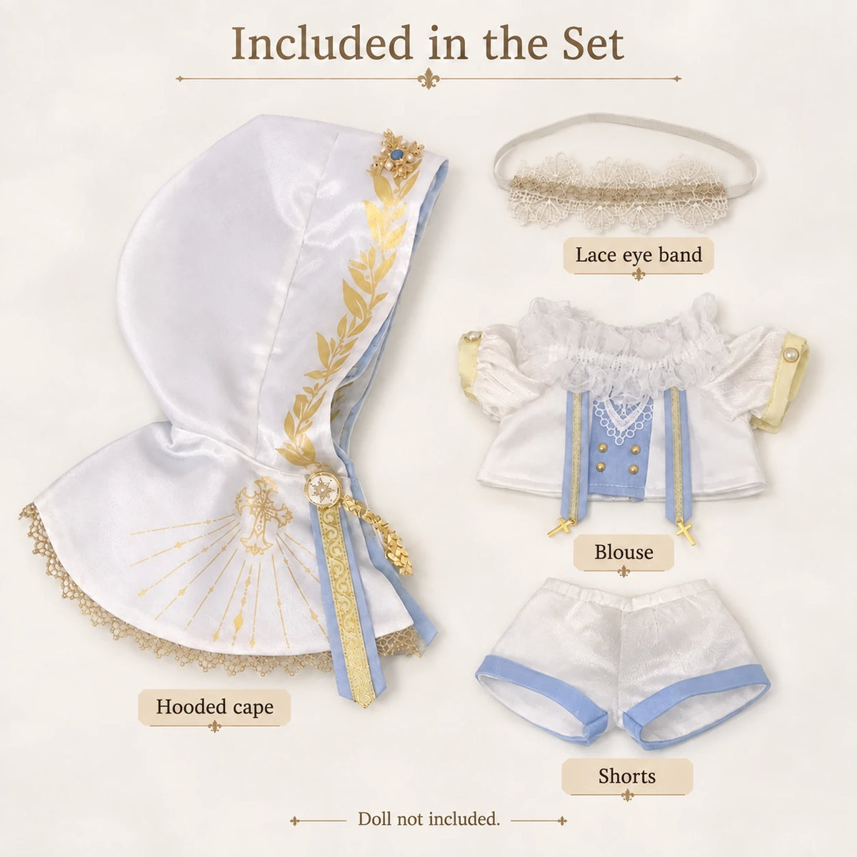 Celestial Laurel · 4-Piece Outfit for 20 cm Dolls