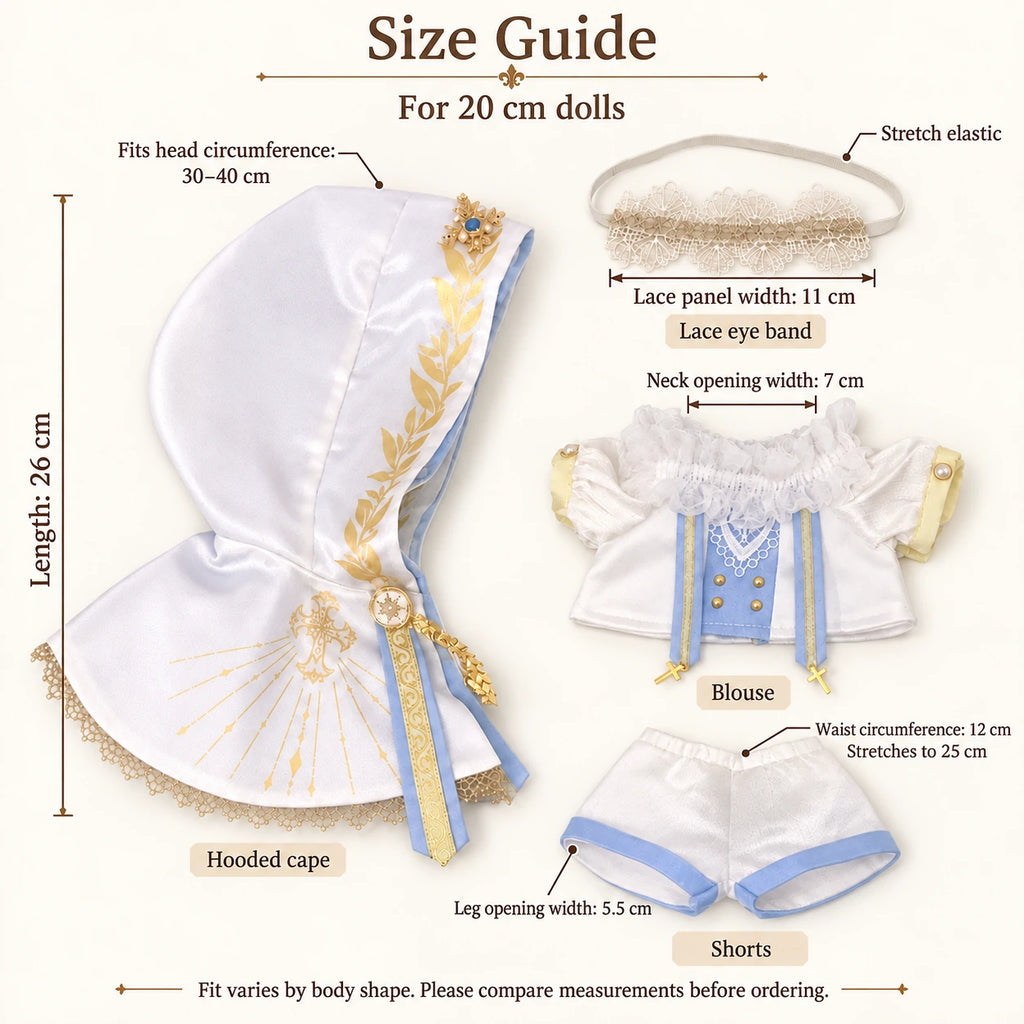 Celestial Laurel · 4-Piece Outfit for 20 cm Dolls