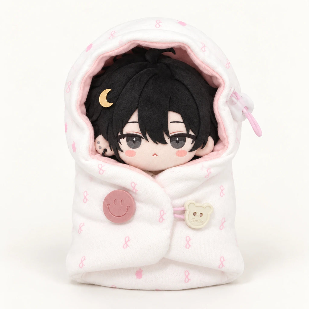Button Snuggle · Hooded Wrap for 10 cm Dolls