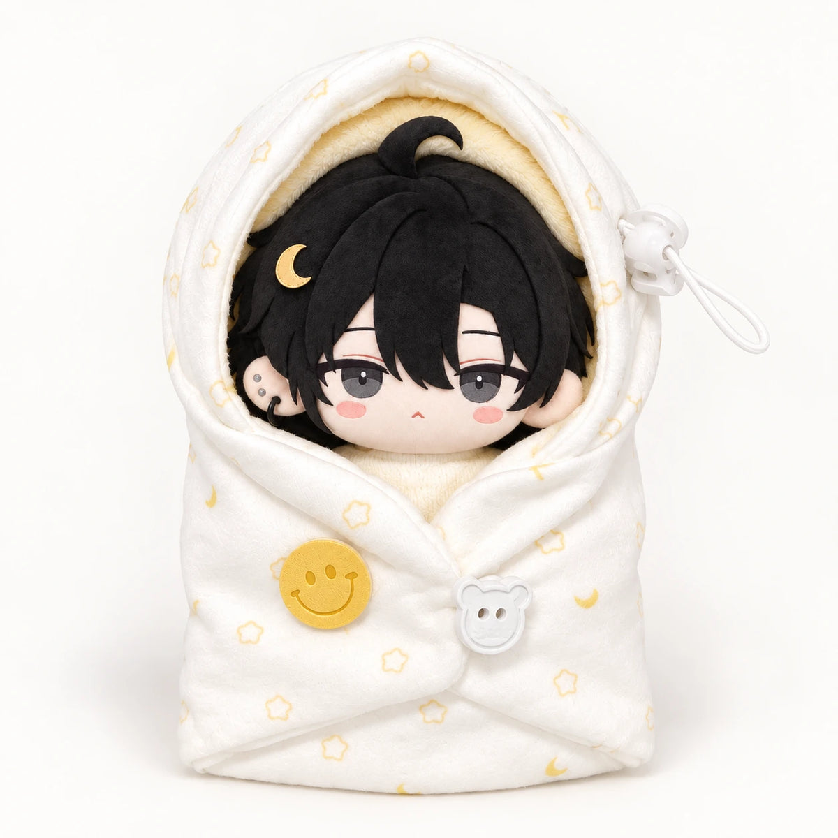 Button Snuggle · Hooded Wrap for 10 cm Dolls