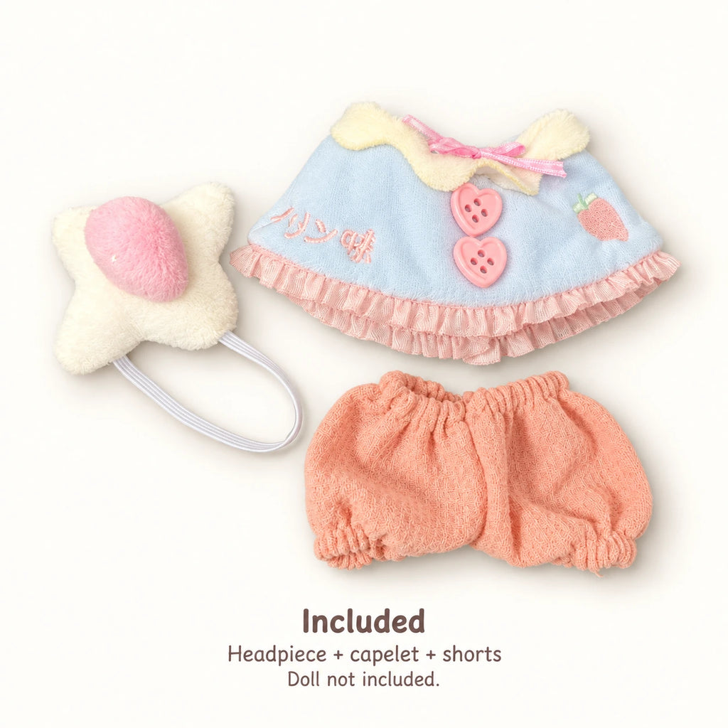 Peach Bonbon · 3-Piece Outfit for 10 cm Dolls