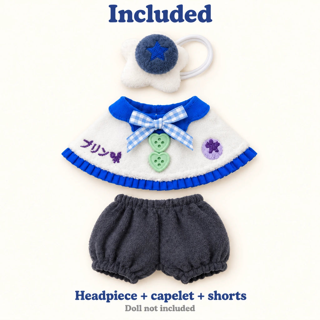 Blueberry Nougat · 3-Piece Outfit for 10 cm Dolls