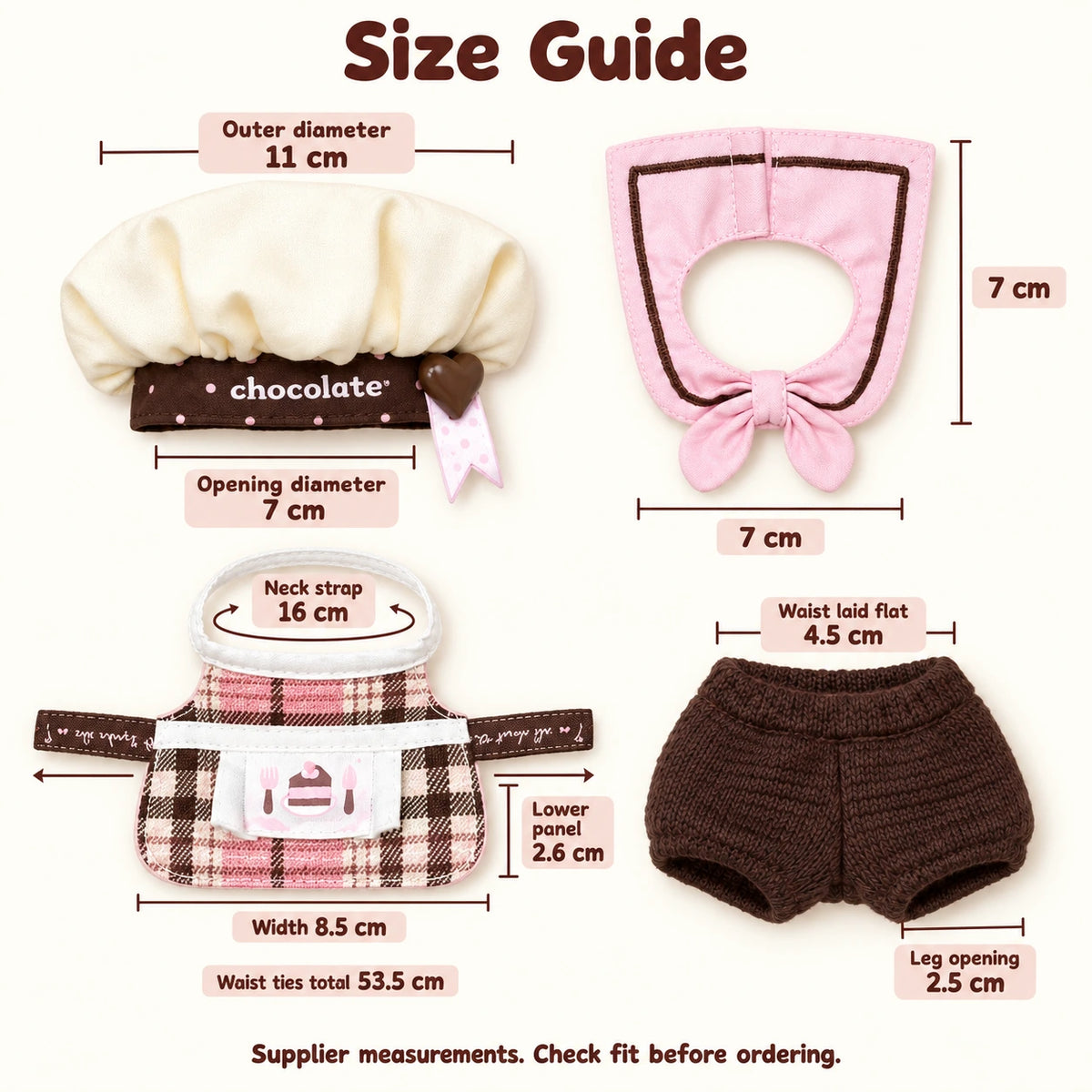 Cocoa Kitchen · 4-Piece Outfit for 10 cm Dolls
