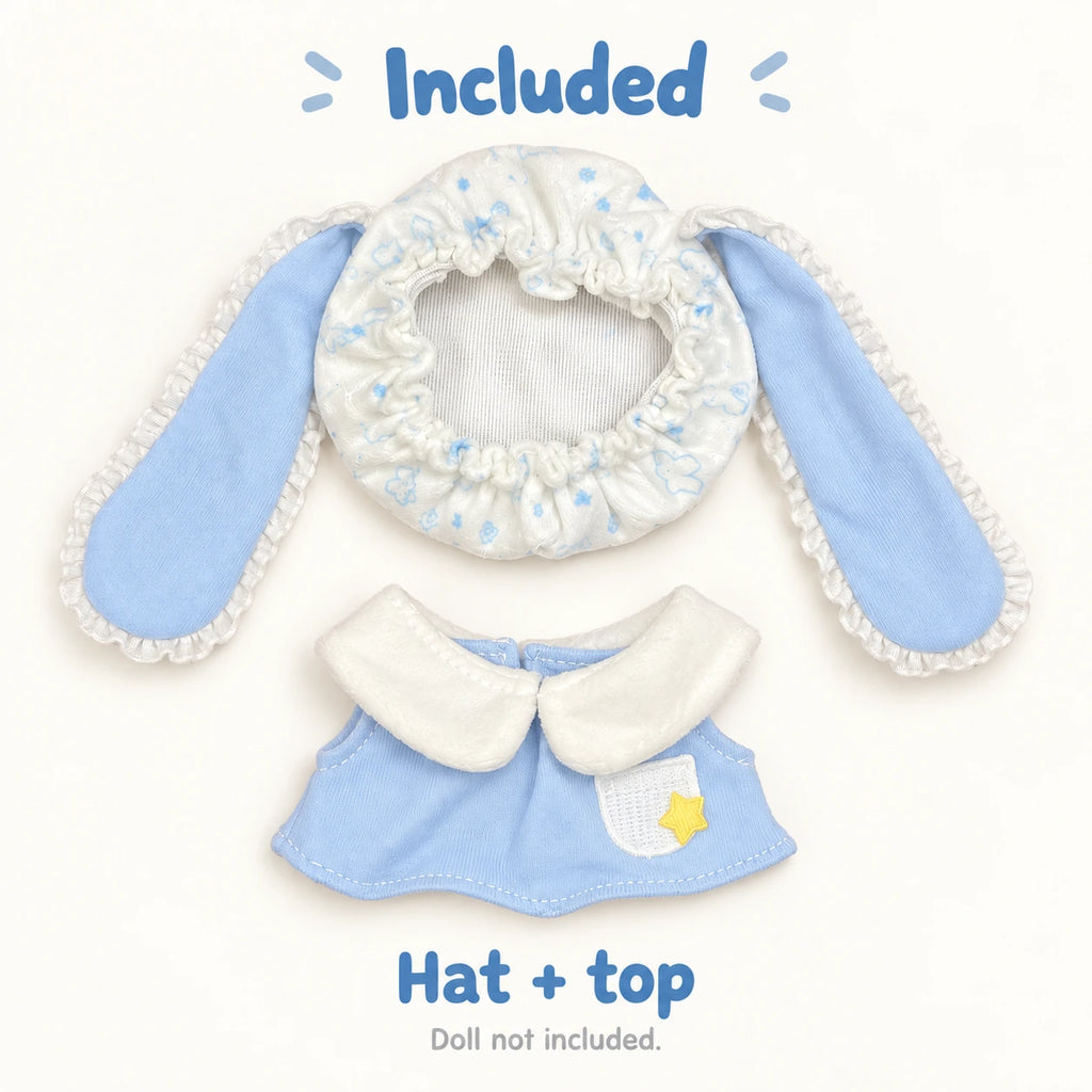 Lullaby Bunny · 2-Piece Outfit for 10 cm Dolls