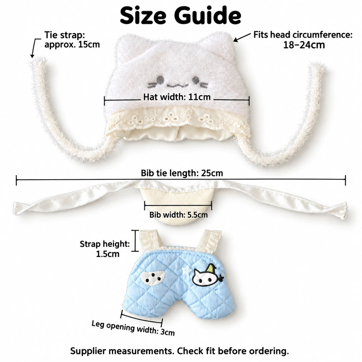 Frosty Whiskers · 3-Piece Outfit for 10 cm Dolls