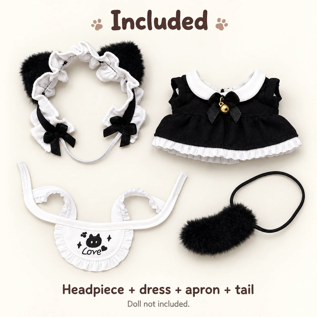 Kitten Tea · 4-Piece Dress Set for 10 cm Dolls