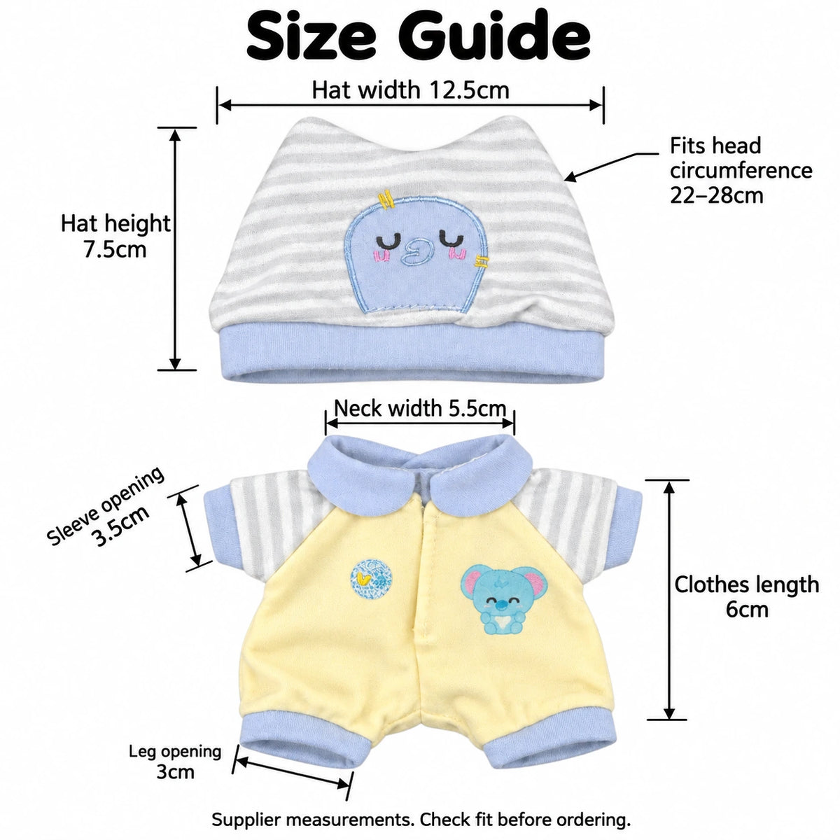 Sleepy Pocket · 2-Piece Outfit for 10 cm Dolls