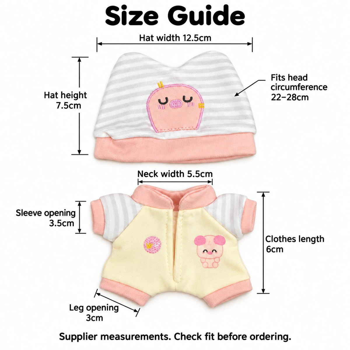 Sleepy Pocket · 2-Piece Outfit for 10 cm Dolls