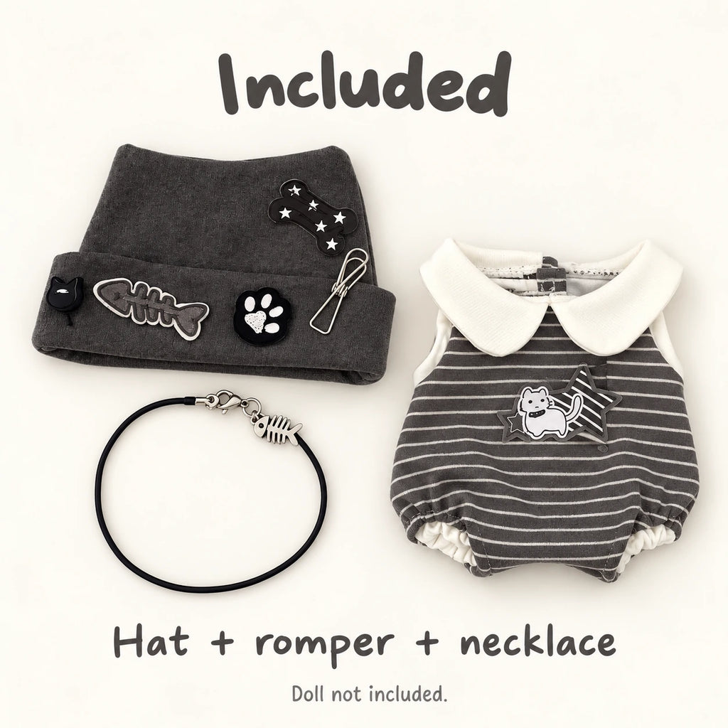Fishbone Club · 3-Piece Outfit for 10 cm Dolls