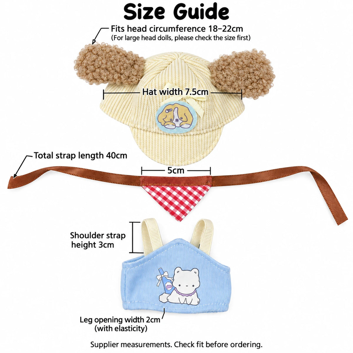 Cookie Jar Puppy · 3-Piece Outfit for 10 cm Dolls