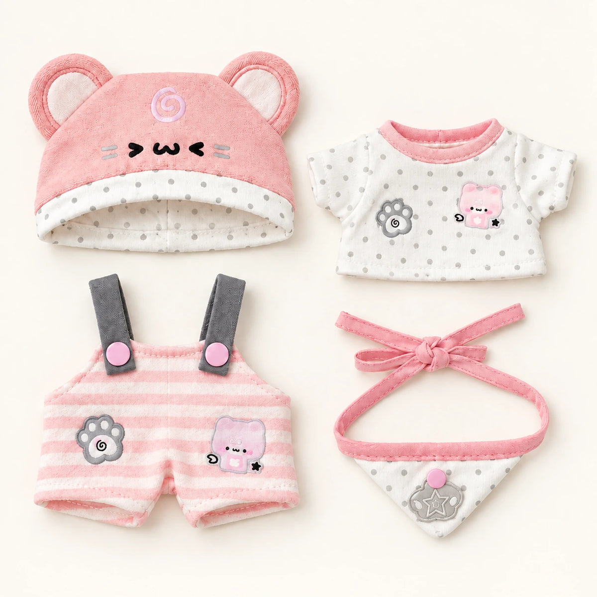 Blush Milk · 4-Piece Outfit for 20 cm Dolls