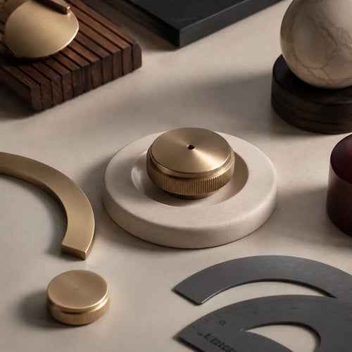 The Brass Desk Mystery Box | Warm Metal Desk Objects