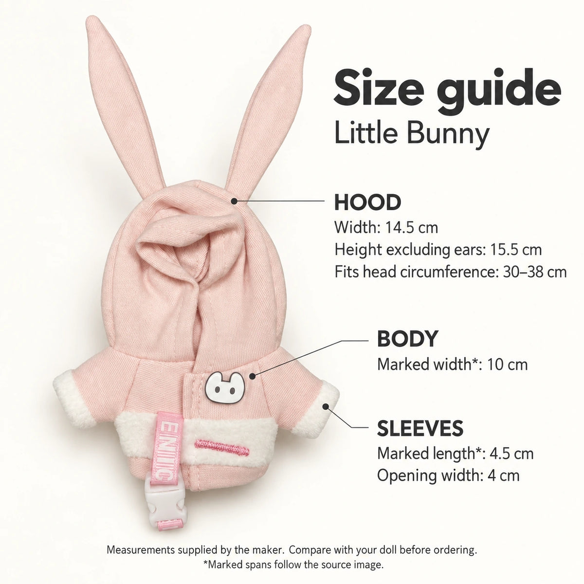 Little Bunny · Hoodie for 20 cm Dolls