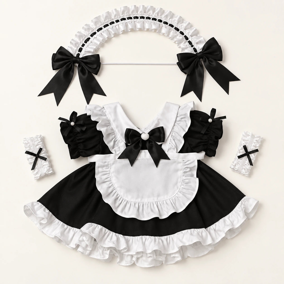 Midnight Bow · Maid Outfit for 20 cm Dolls