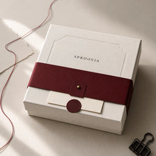 The Red Thread Mystery Box | Oxblood & Deep Red Details