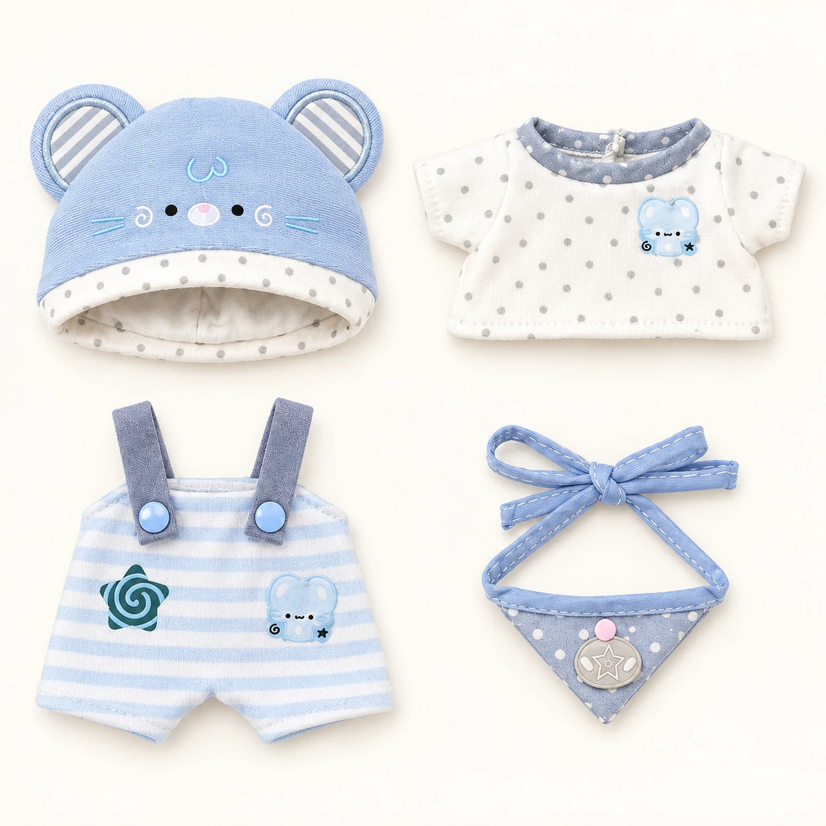 Sea Salt · 4-Piece Outfit for 20 cm Dolls
