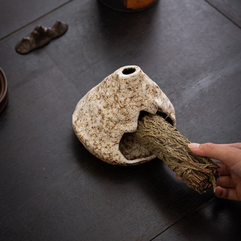 The Volcanic Peak Ceramic Incense Burner