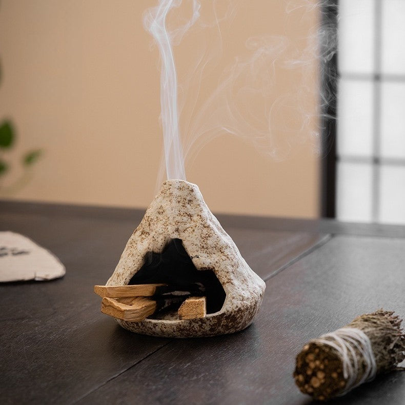 The Volcanic Peak Ceramic Incense Burner