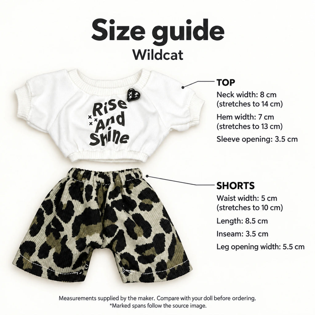 Wildcat · 2-Piece Outfit for 20 cm Dolls